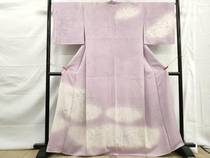 平和屋着物■訪問着　刺繍　霞草花文　暈し染め　正絹　逸品　DABJ5412qa