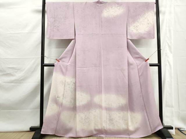 平和屋着物■訪問着　刺繍　霞草花文　暈し染め　正絹　逸品　DABJ5412qa