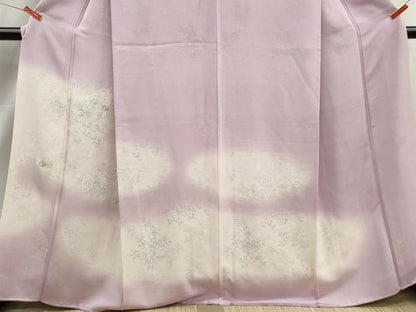 平和屋着物■訪問着　刺繍　霞草花文　暈し染め　正絹　逸品　DABJ5412qa