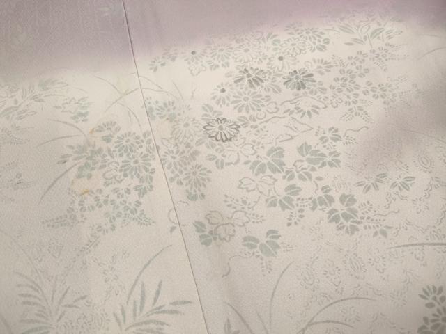 平和屋着物■訪問着　刺繍　霞草花文　暈し染め　正絹　逸品　DABJ5412qa