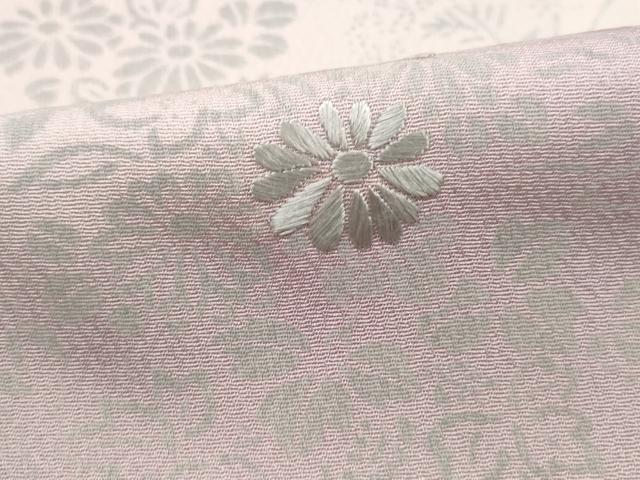平和屋着物■訪問着　刺繍　霞草花文　暈し染め　正絹　逸品　DABJ5412qa