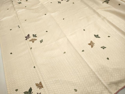平和屋着物■上質な小紋　舞桐文　正絹　逸品　DABJ5417qa