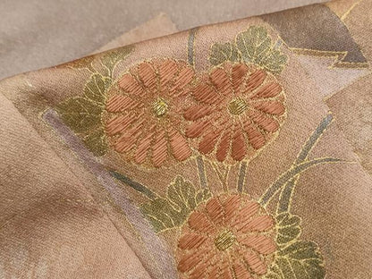 平和屋着物■訪問着　刺繍　道長短冊花文　金銀彩　正絹　逸品　DABJ5421qa