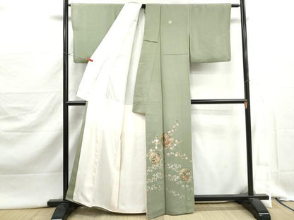 平和屋着物■豪華色留袖　雪輪草花文　枝梅　金銀彩　正絹　逸品　DABJ5424qa