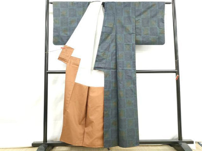 平和屋着物■本場大島紬　7マルキ　抽象文　正絹　逸品　DABJ5436qa