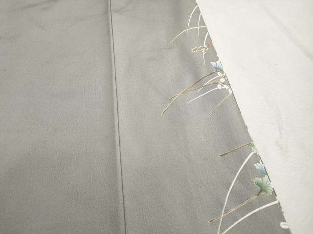 平和屋着物■豪華色留袖　駒刺繍　扇面草花文　暈し染め　金彩　正絹　逸品　DABJ5437qa