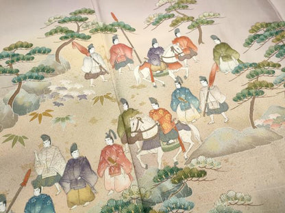 平和屋着物■豪華色留袖　作家物　人物風景文　暈し染め　金彩　正絹　逸品　DABJ5440qa