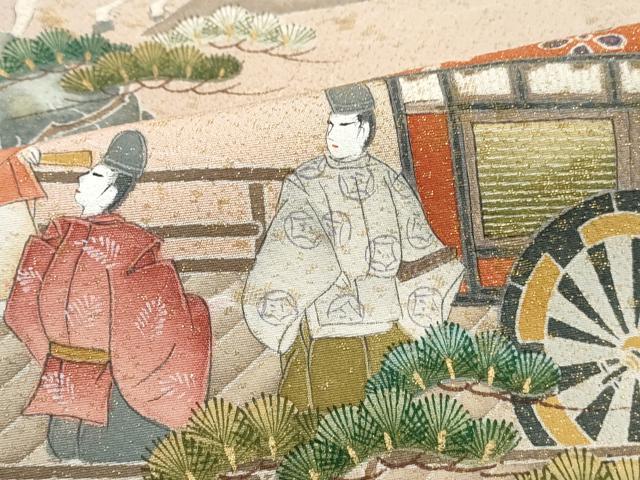 平和屋着物■豪華色留袖　作家物　人物風景文　暈し染め　金彩　正絹　逸品　DABJ5440qa