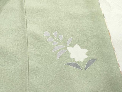 平和屋着物■訪問着　駒刺繍　吉祥正倉院花文　暈し染め　金彩　正絹　逸品　DABJ5442qa
