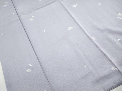 平和屋着物■上質な小紋　刺繍　舞花文　正絹　逸品　DABJ5445qa