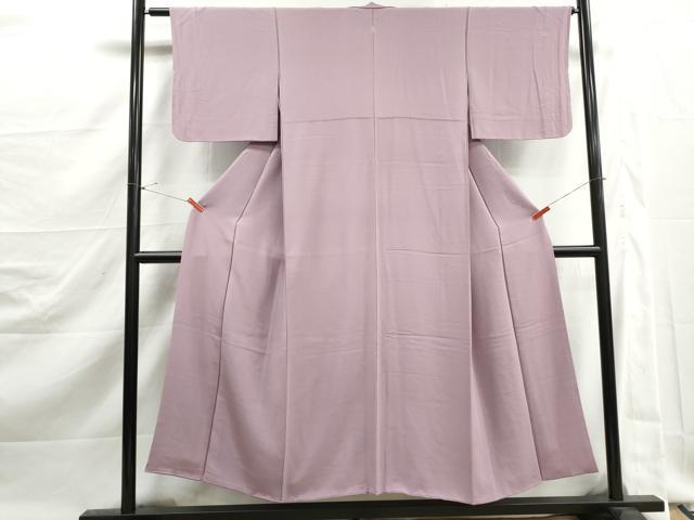 平和屋着物■上質な色無地　紅藤色　正絹　逸品　DABJ5447qa