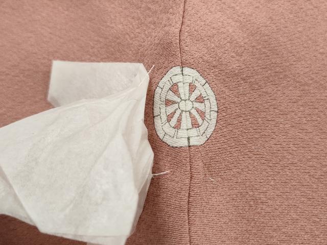 平和屋着物■上質な色無地　宍色　正絹　逸品　DABJ5454qa