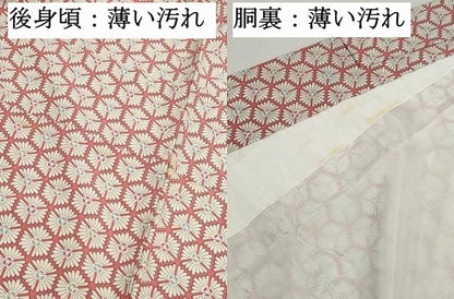 平和屋着物■上質な小紋　亀甲花文　正絹　逸品　DABJ5462qa