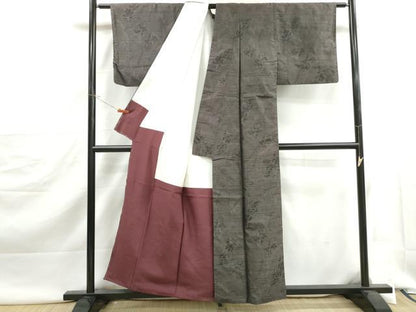 平和屋着物■本場大島紬　風景文　正絹　逸品　DABJ5466qa