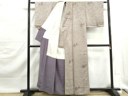 平和屋着物■上質な小紋　樹林文　正絹　逸品　DABJ5470qa