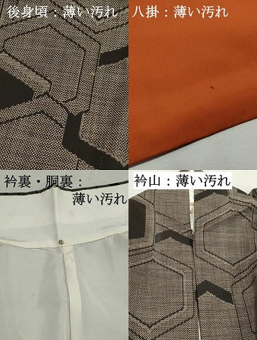 平和屋着物■本場大島紬　7マルキ　亀甲文　正絹　逸品　DABJ5474qa