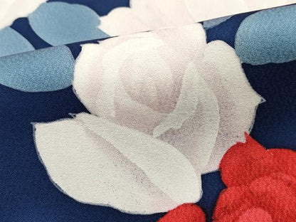 平和屋着物■訪問着　薔薇尽くし　バラ　正絹　逸品　DABJ5483qa