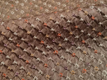 平和屋着物■上質な小紋　総絞り　霞文　暈し染め　正絹　逸品　DABJ5490qa
