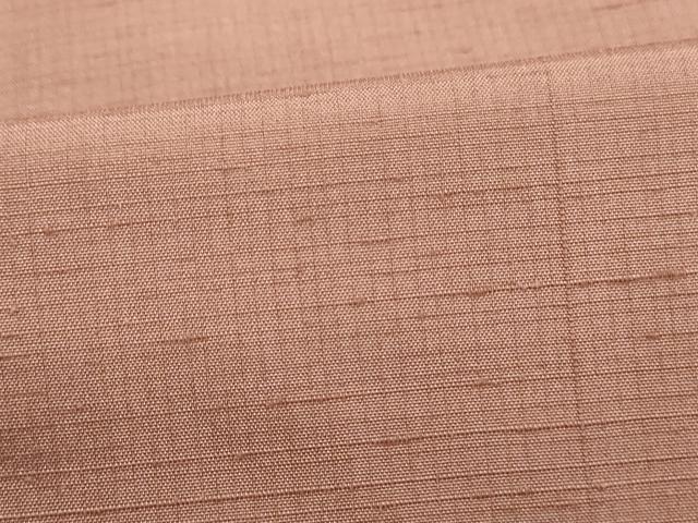 平和屋着物■上質な紬　霞地紋　ときがら茶色　正絹　逸品　DABJ5495qa