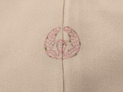平和屋着物■訪問着　刺繍　枝椿　正絹　逸品　DABJ5559qp