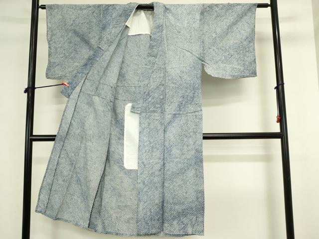 平和屋着物∴夏物　男性　浴衣　有松鳴海絞り　三浦絞り　綿　逸品　DABJ5581qp