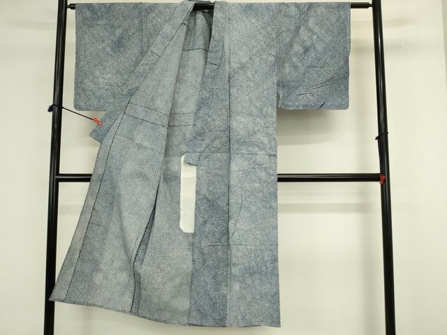 平和屋着物∴夏物　男性　浴衣　有松鳴海絞り　三浦絞り　綿　逸品　DABJ5608qp