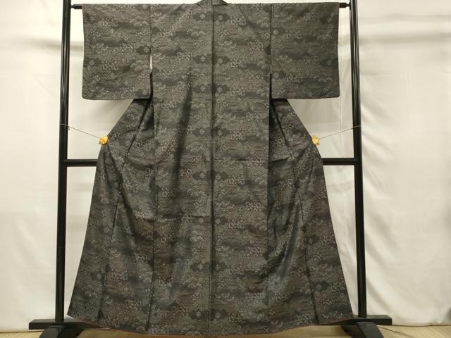 平和屋着物■本場大島紬　花松文　正絹　逸品　DABJ5637qp