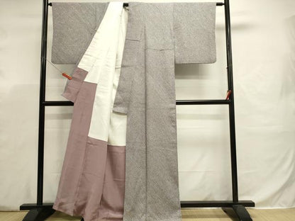 平和屋着物■大変加工の良い総絞り小紋　正絹　逸品　DABJ5774qp