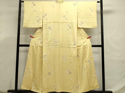 平和屋着物■上質な小紋　正倉院花文　正絹　逸品　DABJ5789qp