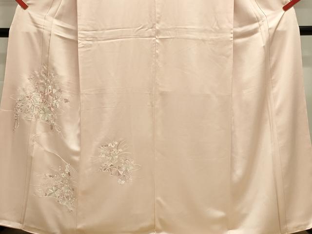 平和屋着物■中国三大刺繍　相良刺繍　総刺繍　訪問着　片輪車花文　正絹　逸品　DABJ5790qp