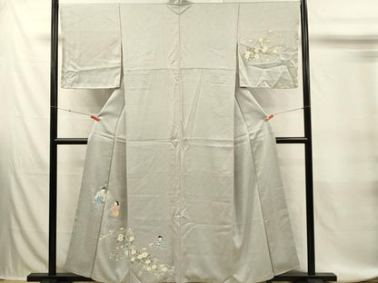 平和屋着物■訪問着　童子遊び　正絹　逸品　DABJ5808qp