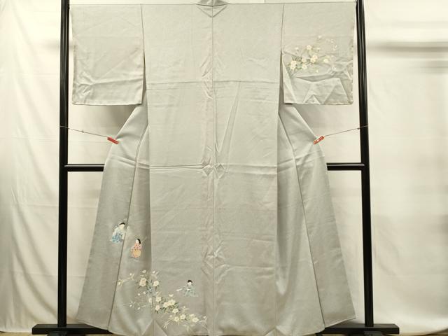 平和屋着物■訪問着　童子遊び　正絹　逸品　DABJ5808qp