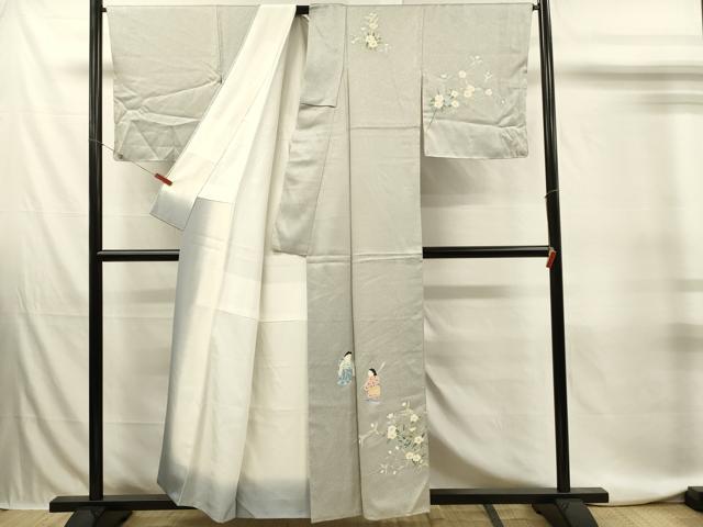 平和屋着物■訪問着　童子遊び　正絹　逸品　DABJ5808qp