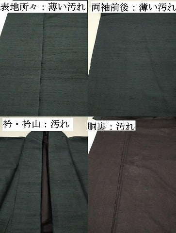 平和屋着物■男性　紬　藍鉄色　正絹　逸品　DABJ5815qp