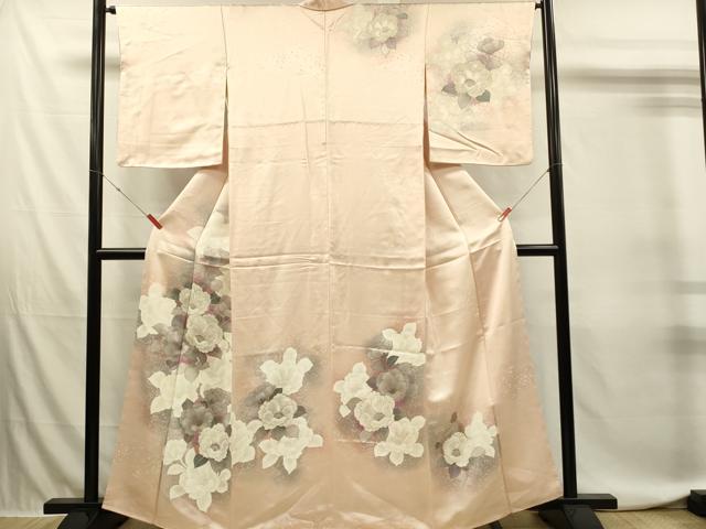 平和屋着物■訪問着　牡丹　暈し染め　金彩　正絹　逸品　DABJ5829qp