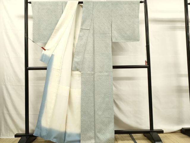 平和屋着物■大変加工の良い総絞り小紋　正絹　逸品　DABJ5833qp