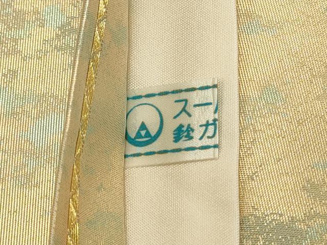 平和屋着物◎太鼓柄袋帯　唐織　籬草花文　金銀糸　引箔　鈴乃屋扱い　正絹　逸品　DABJ5868qp