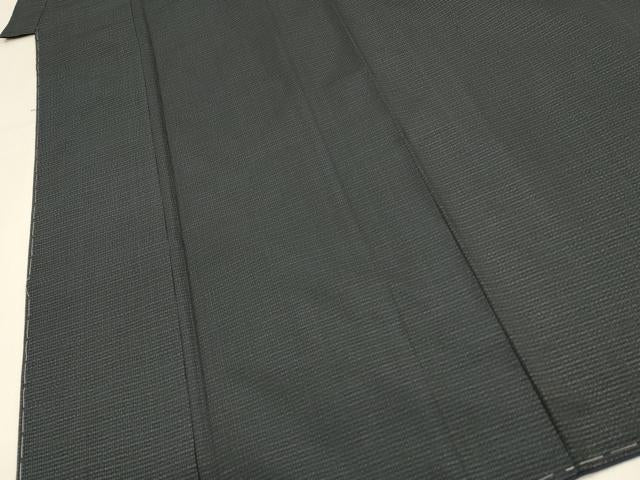 平和屋着物■男性　本場大島紬　格子　正絹　逸品　未使用　DABJ5985qp