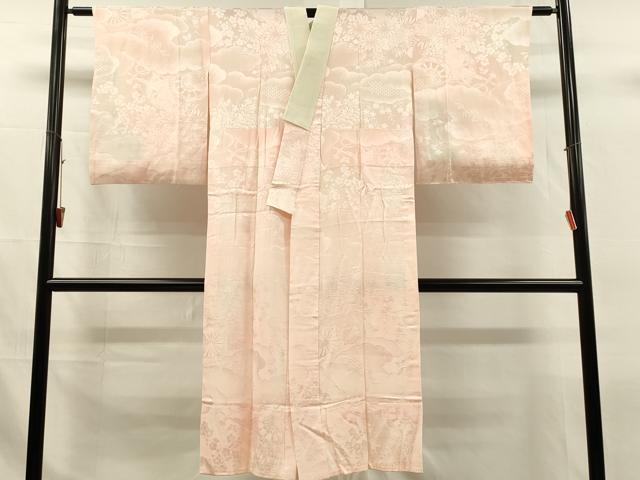 平和屋着物■長襦袢　無双仕立て　作家物　神田明神　花車地紋　暈し染め　正絹　逸品　DABJ5989qp
