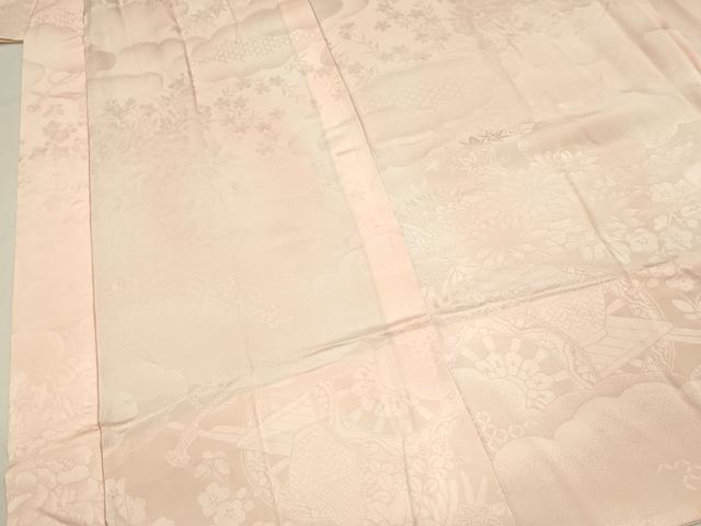 平和屋着物■長襦袢　無双仕立て　作家物　神田明神　花車地紋　暈し染め　正絹　逸品　DABJ5989qp