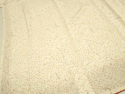 平和屋着物■上質な小紋　枝花尽くし　正絹　逸品　DABJ5993qp
