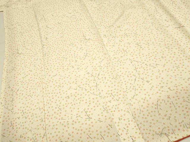 平和屋着物■上質な小紋　枝花尽くし　正絹　逸品　DABJ5993qp