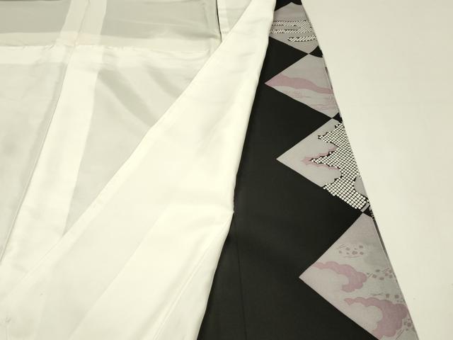平和屋着物■豪華黒留袖　駒刺繍　御所車花文　金彩　正絹　逸品　DABJ5997qp