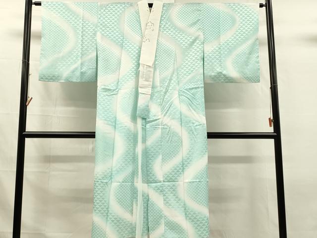 平和屋着物■長襦袢　無双仕立て　流水鱗地紋　暈し染め　洗える着物　DABJ5998qp