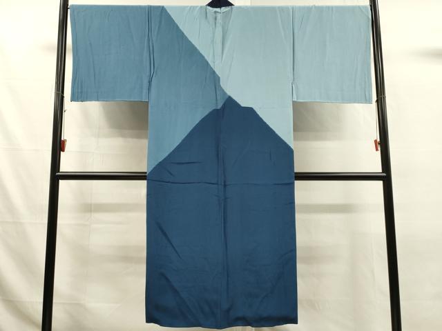 平和屋着物■男性　長襦袢　袷　絞り　抽象文様　正絹　逸品　DABJ5999qp