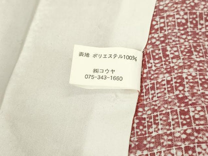 平和屋着物▽江戸小紋　単衣　小花尽くし文　洗える着物　DABJ6028sf
