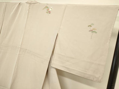 平和屋着物▽訪問着　単衣　友禅　作家物　風景文　暈し染め　正絹　逸品　DABJ6045sf