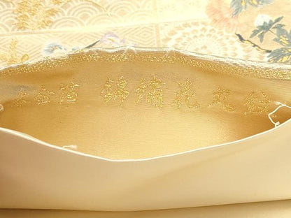 平和屋本店▼六通柄袋帯　唐織　錦繍花丸紋　本金箔　正絹　逸品　DABJ6048sf