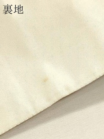 平和屋本店▼全通柄袋帯　唐織　百鶴重文織　本金箔二重　正絹　逸品　DABJ6073sf