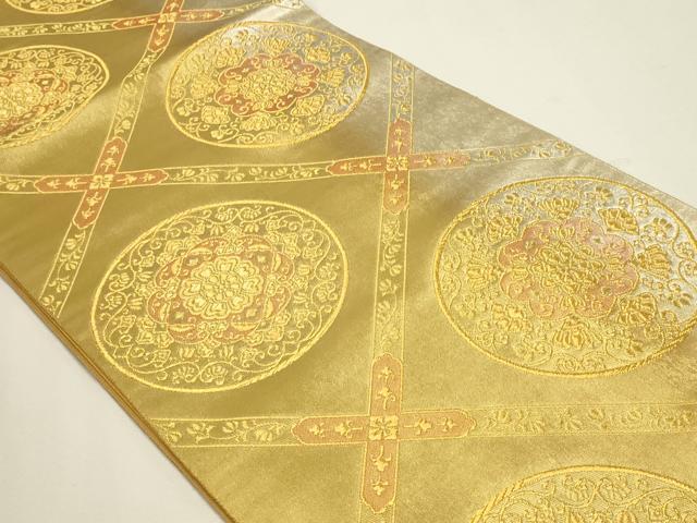 平和屋本店▼六通柄袋帯　国宝の美　本金箔　正絹　逸品　DABJ6078sf